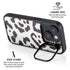 B&W Leopard iPhone 15 Kickstand Case
